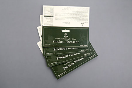 Example of packaging - labels